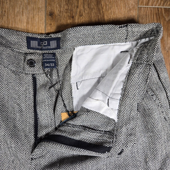 GODBODY Collection Men's 34x33 Pleated Wool Blend Dress Pants Classic Fit 36x31 - Picture 9 of 12